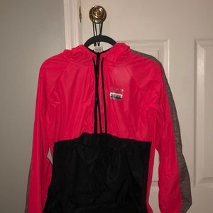 pink windbreaker